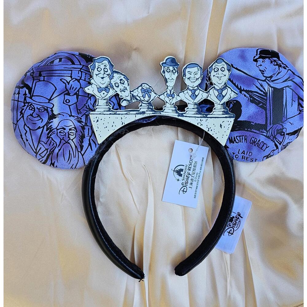 Disney Parks Haunted Mansion 50th Singing Busts Halloween Minnie Ears Headband